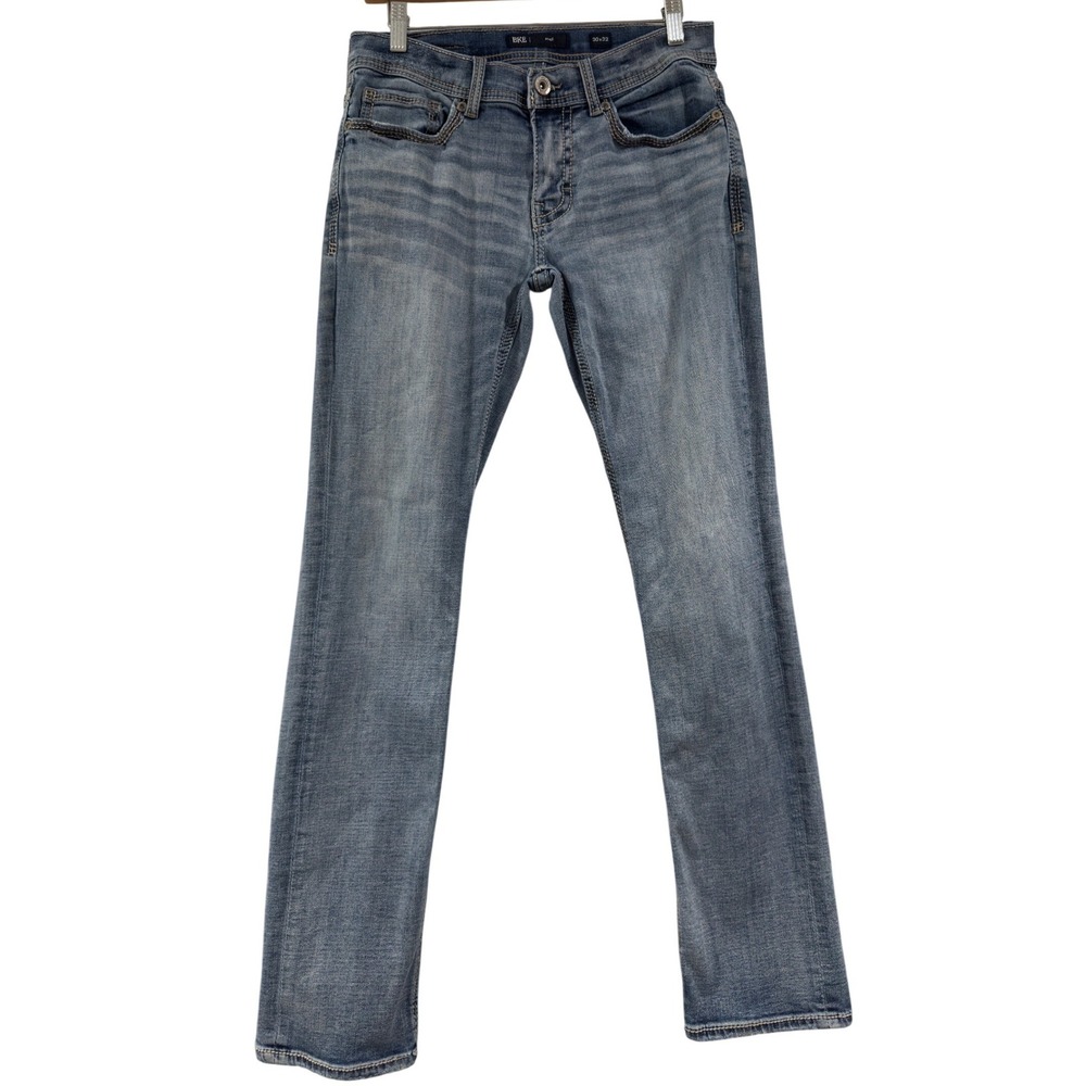 BKE Alec Slim Fit Straight Leg Jeans Mens 30x32 Blue Medium Wash Stretch Denim